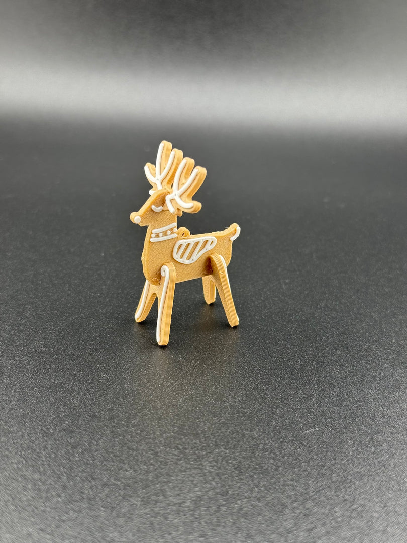 Gingerbread Reindeer Ornament Kit Card