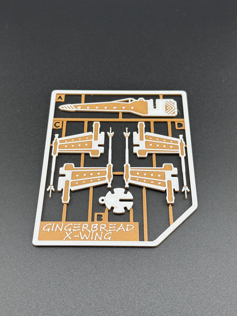 Gingerbread X Wing Inspired Kit Card