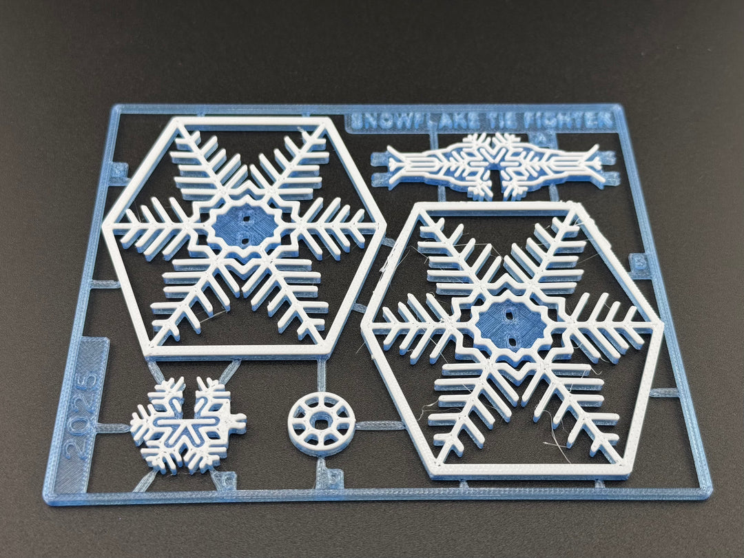 Tie Fighter Inspired Snow Flake Kit Card