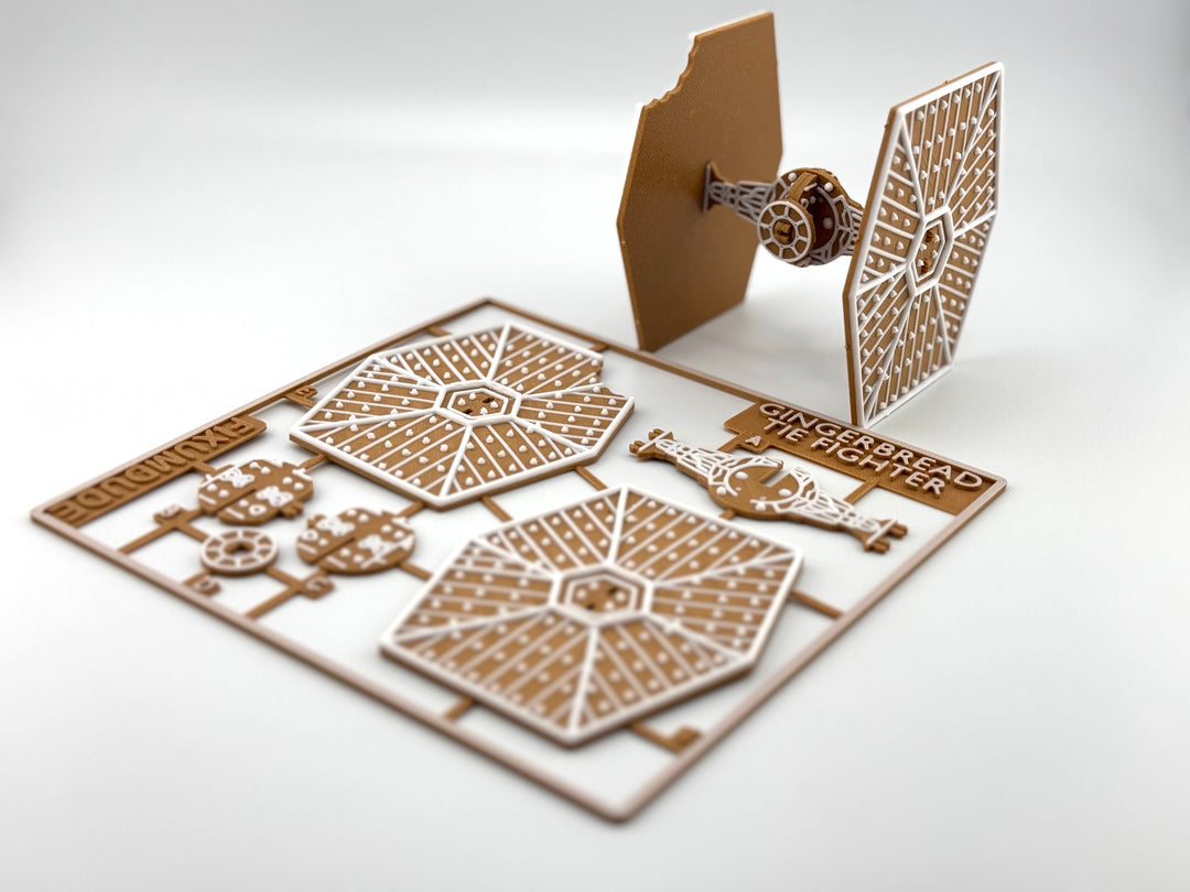 Tie Fighter Inspired Gingerbread Kit Card