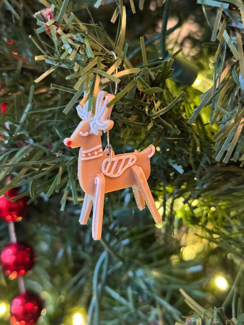 Gingerbread Reindeer Ornament Kit Card