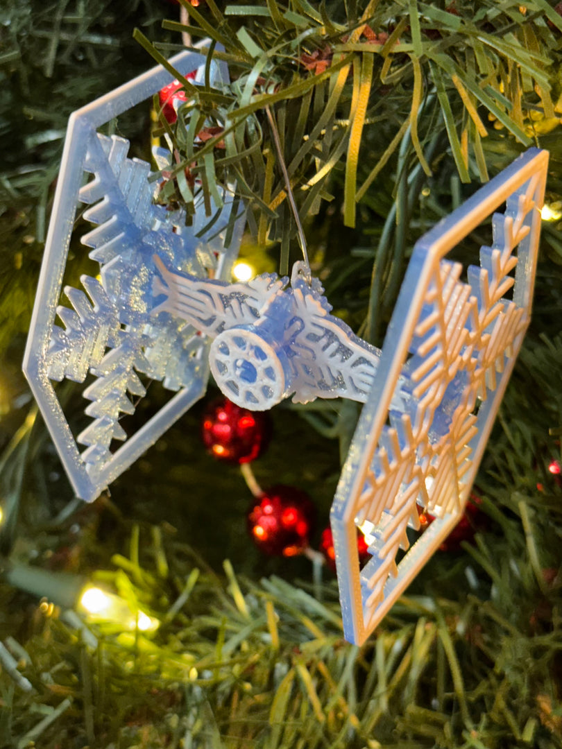 Tie Fighter Inspired Snow Flake Kit Card