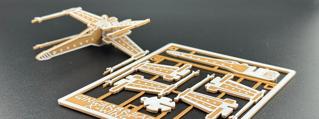 Gingerbread X Wing Inspired Kit Card