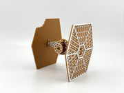 Tie Fighter Inspired Gingerbread Kit Card
